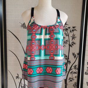 [Pixley] Stitch Fix Multicolor Boho Tank Top